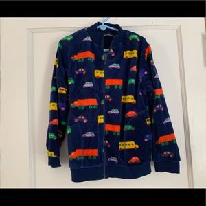 Marimekko zip up velour sweatshirt